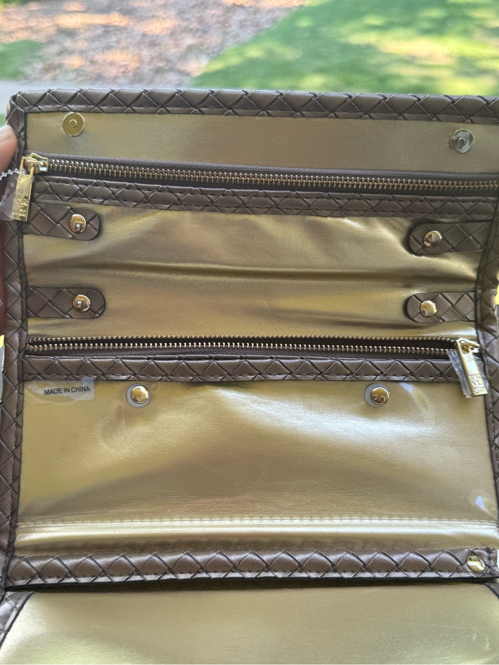 TRVL Design Luxe Jewelry Wallet Woven Bronze - Picture 9 of 11